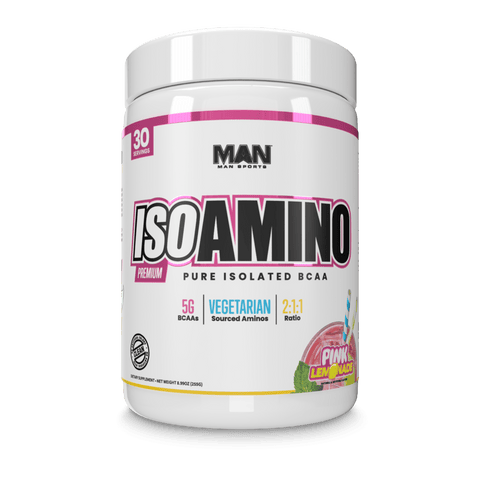 MAN SPORTS Single Pink Lemonade ISO-AMINO – 30 Servings